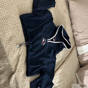 Tommy Hilfiger Navy Blue Cropped Sweatshirt